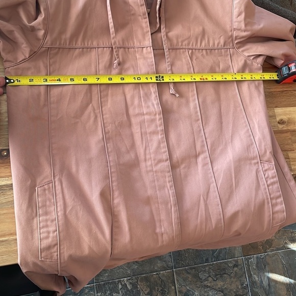 Vintage Joan Creation Blush Pink Trench Coat size 14 - Picture 9 of 11